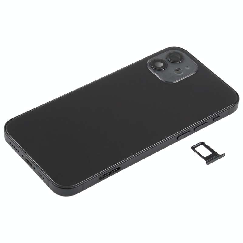 Battery Back Cover (with Side Keys & Card Tray & Power + Volume Flex Cable & Wireless Charging Mo...