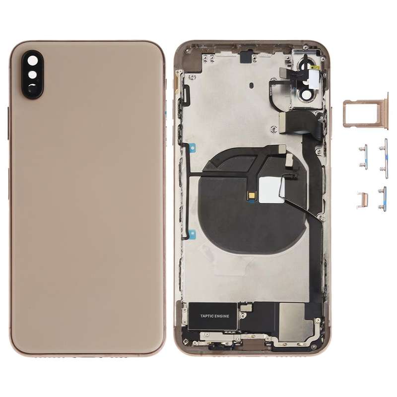 Battery Back Cover Assembly (with Side Keys & Speaker Ringer Buzzer & Motor & Camera Lens & Card ...