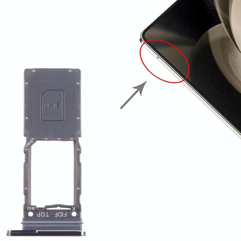 For Samsung Galaxy Z Fold5 SM-F946 Original SIM Card Tray (Black)