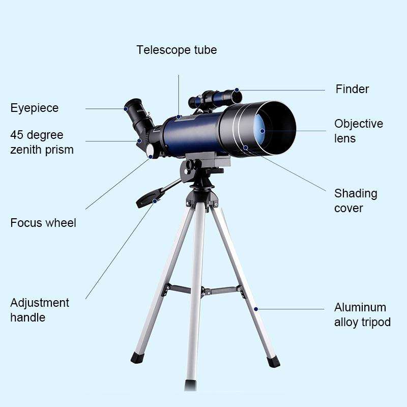 WR852-3 16x/66x70 High Definition High Times Astronomical Telescope with Tripod & Phone Fixing Cl...