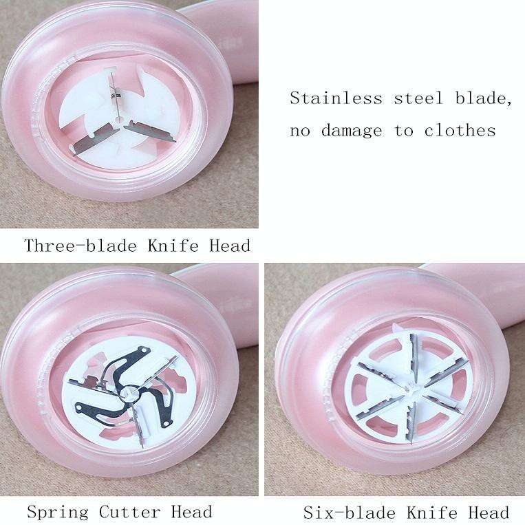 Rechargeable Hair Ball Trimmer Shaving Pompom, Colour: White Three-blade Knife Head