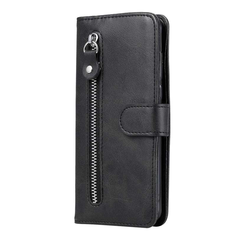 For Google Pixel 5 XL / Pixel 4a 5G Fashion Calf Texture Zipper Horizontal Flip Leather Case with...