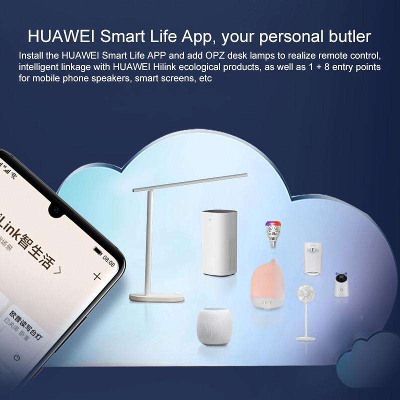 Original Huawei Smart OPPLE LED Desk Lamp Folding Adjust Reading Table Lamp Brightness Lights, Su...