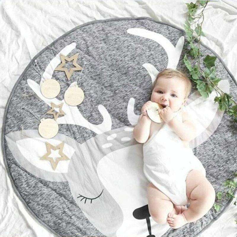 Baby Infant Play Mats Kids Crawling Carpet Floor Rug Baby Bedding Rabbit Blanket Cotton Game Pad ...