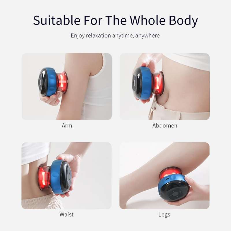 6-speed Charging Electric Cupping Massage Device(Blue)