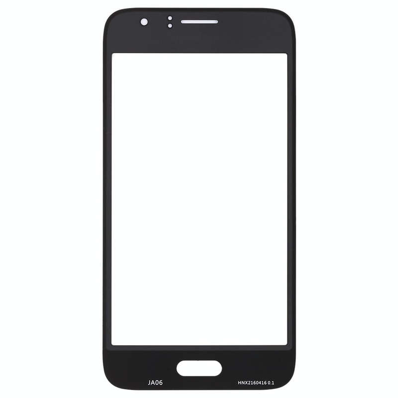 For Samsung Galaxy J1 (2016) / J120 10pcs Front Screen Outer Glass Lens (Black)