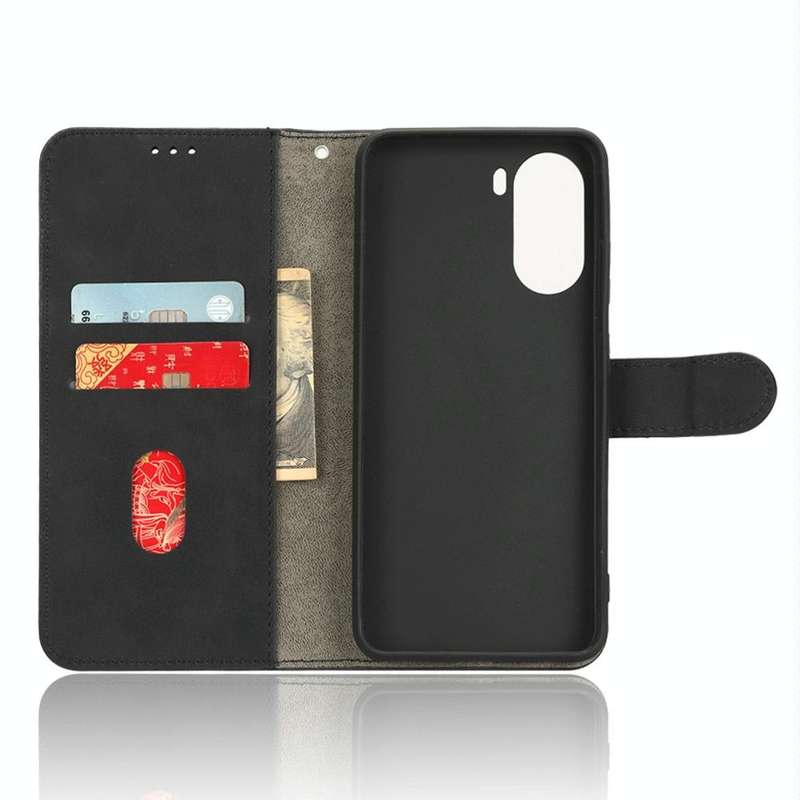 For ZTE Blade V40 Design Skin Feel Magnetic Flip Leather Phone Case(Black)