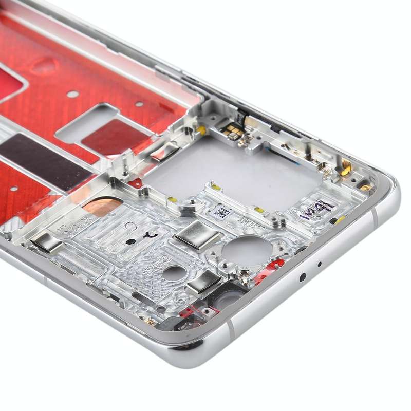 Original Middle Frame Bezel Plate with Side Keys for Huawei P40 Pro(Silver)