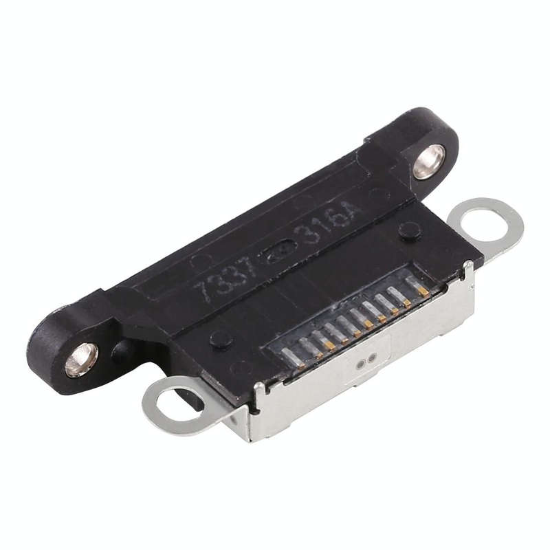 10 PCS Charging Port Connector for iPhone X(Black)