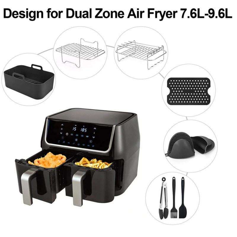 For NinJa DZ201 DZ401 DZ550 Series Air Fryer 8 In 1 Rectangular Kit