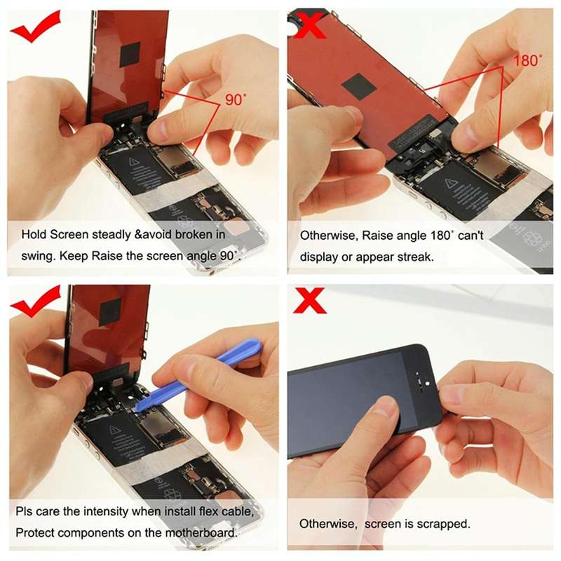 5PCS Black + 5 PCS White TFT LCD Screen for iPhone 5S with Digitizer Full Assembly