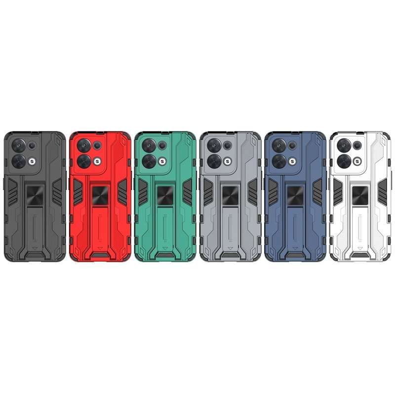 For OPPO Reno8 5G Supersonic PC + TPU Shock-proof Phone Case(Grey)