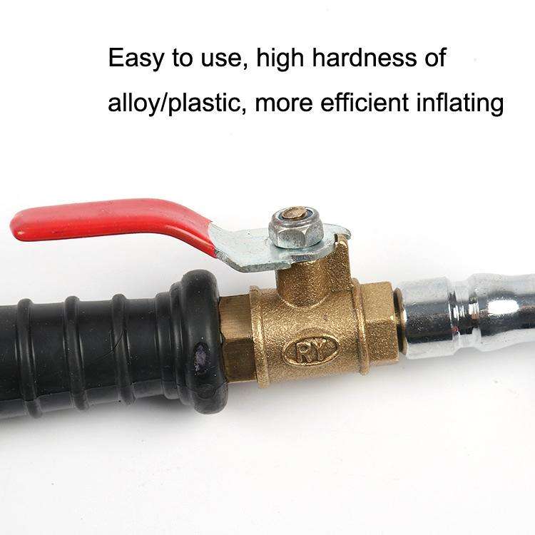 Car Tire Double-Ended Air Nozzle, Specification: Straight Handle