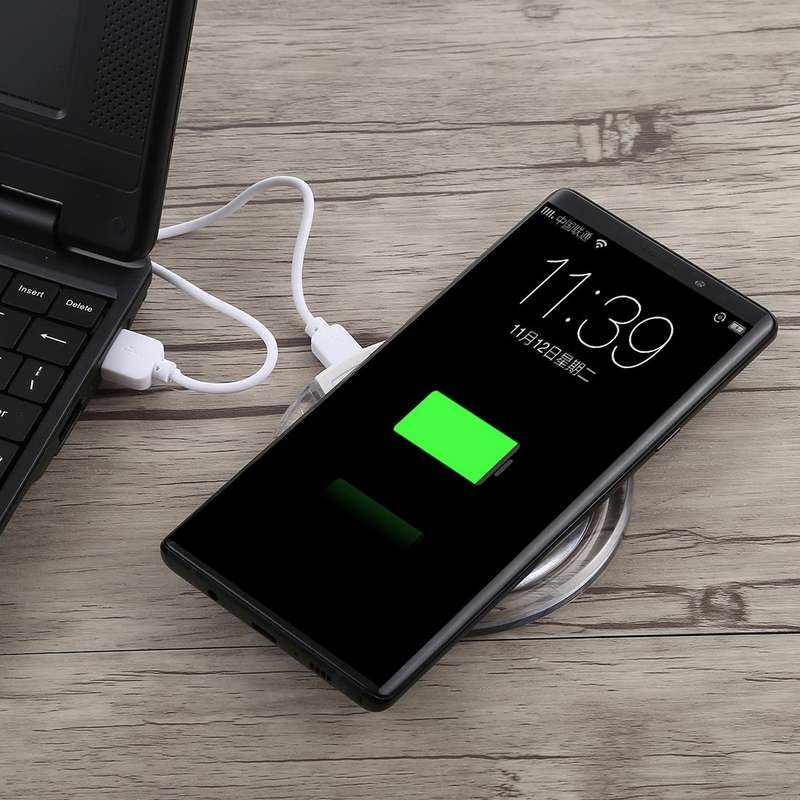FANTASY 5V 1A Output Qi Standard Ultra-thin Wireless Charger with Charging Indicator, Support QI ...