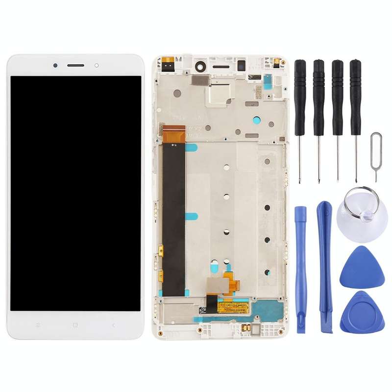 TFT LCD Screen for Xiaomi Redmi Note 4 Digitizer Full Assembly with Frame(White)