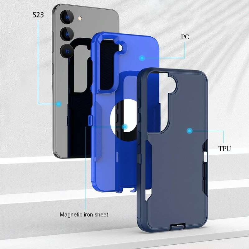 For Samsung Galaxy A54 5G 2 in 1 Magnetic PC + TPU Phone Case(Black)