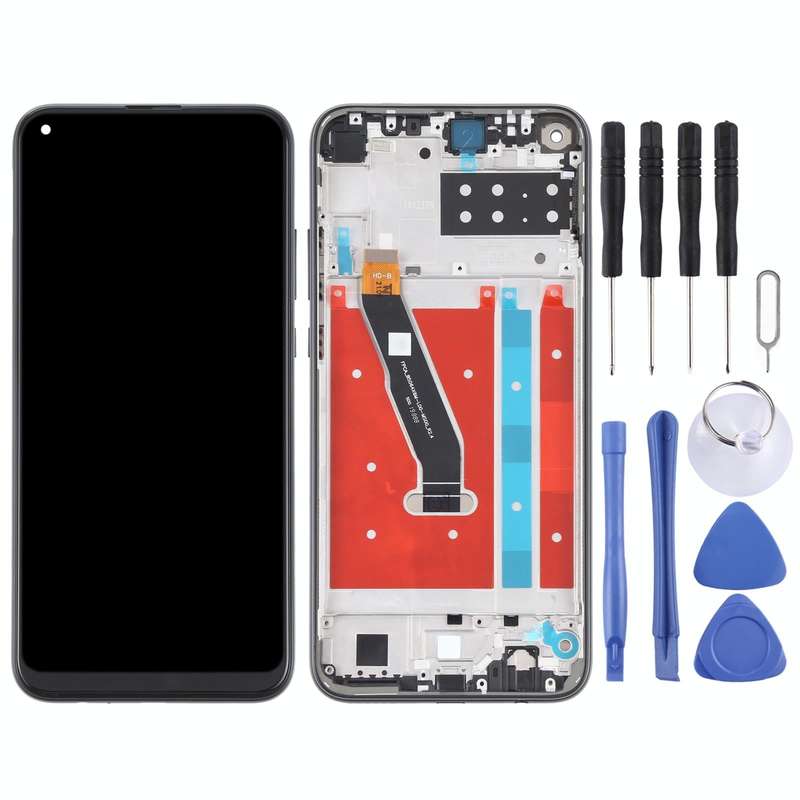 OEM LCD Screen for Honor Play 4T Digitizer Full Assembly With Frame(Black)