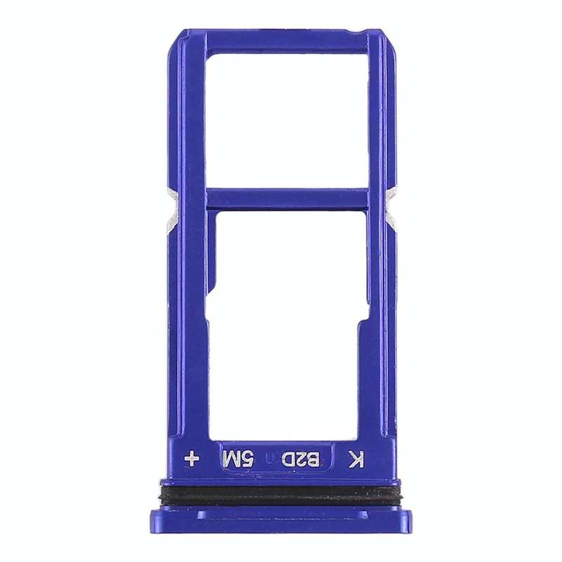 For OPPO R15 SIM Card Tray + SIM Card Tray / Micro SD Card Tray (Blue)