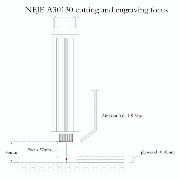 NEJE A30130 7.5W 450nm Laser Engraver Module Kits