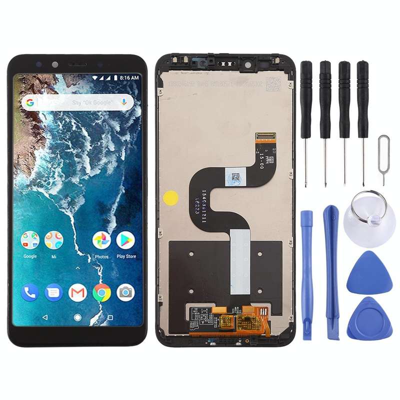 TFT LCD Screen for Xiaomi Mi 6X / A2 Digitizer Full Assembly with Frame(Black)