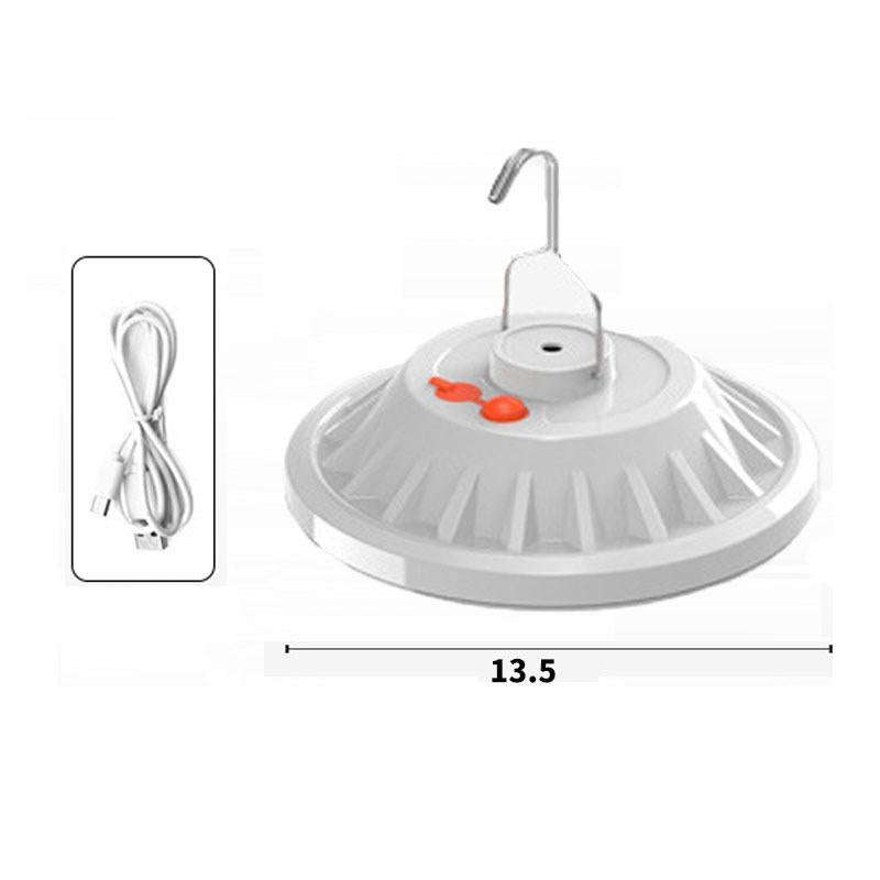 V61 60 LEDs UFO Rechargeable Light Household Emergency Light Bulb Outdoor Camping Night Market St...