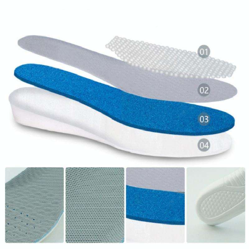 Men and Women Casual EVA Breathable Sports Invisible Heightened Insole, Height:1.5cm(35)