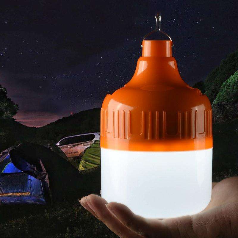 AB26 USB Charging LED Bulb Night Market Stall Lights Outdoor Camping Hanging Lamp, Power: 200W (O...