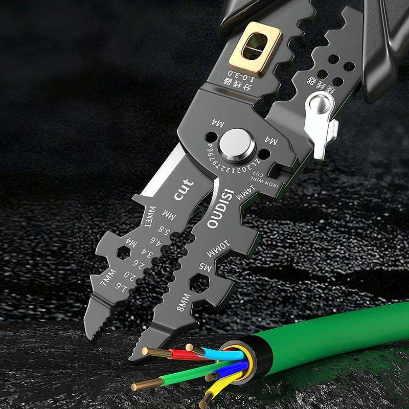 25 In 1 Electrician Multipurpose Wire Stripper(Black)