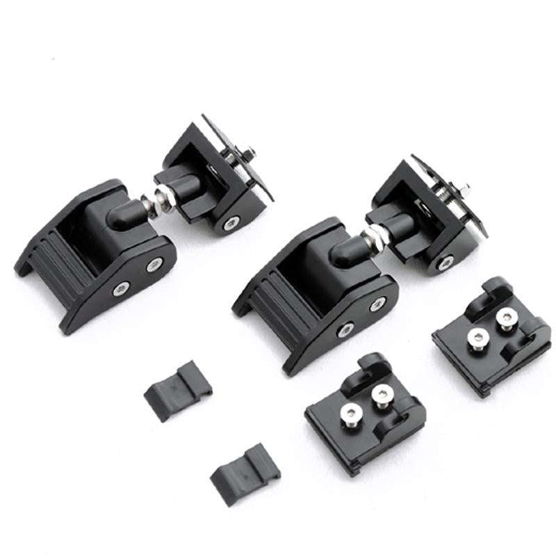 2 PCS Car Latch Locking Catch Buckle Engine Cover for Jeep Wrangler JK 2007-2017(Black)