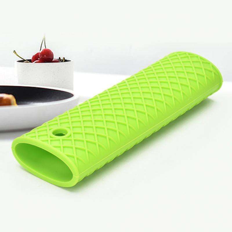 2 PCS Durable Thick Silicone Pot Handle Multicolor Thermal Insulation Sleeve Anti Skid Non Slip S...