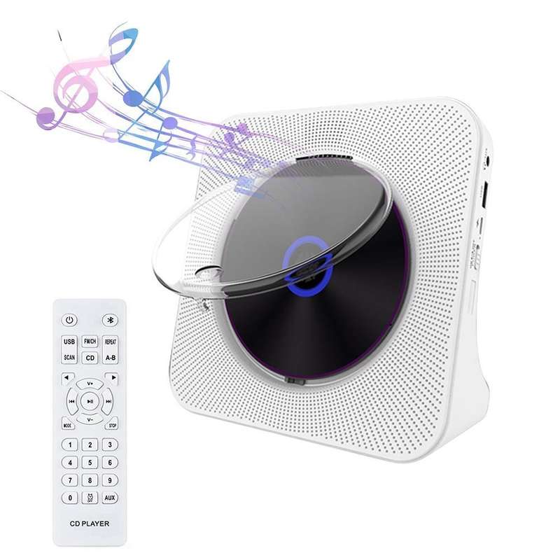 Kecag KC-806 2A Retro Bluetooth Music Disc Album CD Player, Specification:Rechargeable Version(Wh...