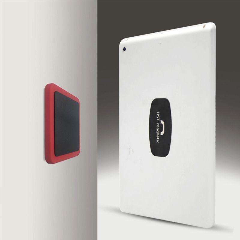 Wall-mounted iPad Magnetic Adsorption Universal Sticker Mobile Phone Wall Bracket(Orange A)