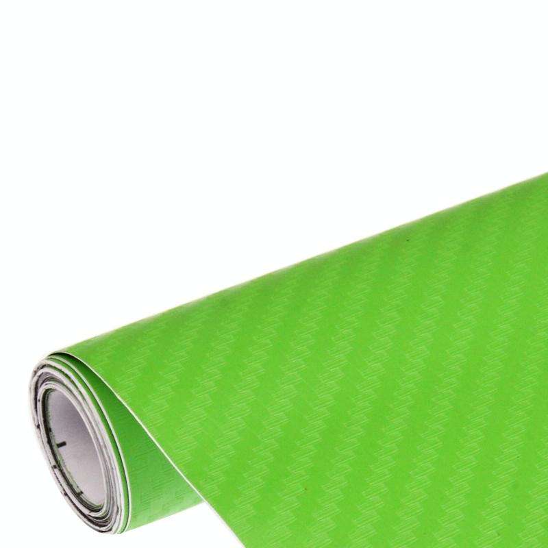 Car Decorative 3D Carbon Fiber PVC Sticker, Size: 152cm x 50cm(Green)