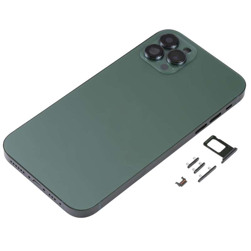 Frosted Frame Back Housing Cover with Appearance Imitation of iP13 Pro for iPhone 11(Green)