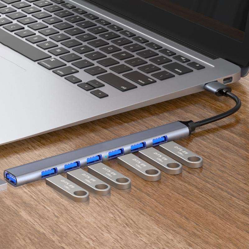 7 in 1 USB3.0 Docking Station Laptop Multifunctional HUB(Type-C Interface)