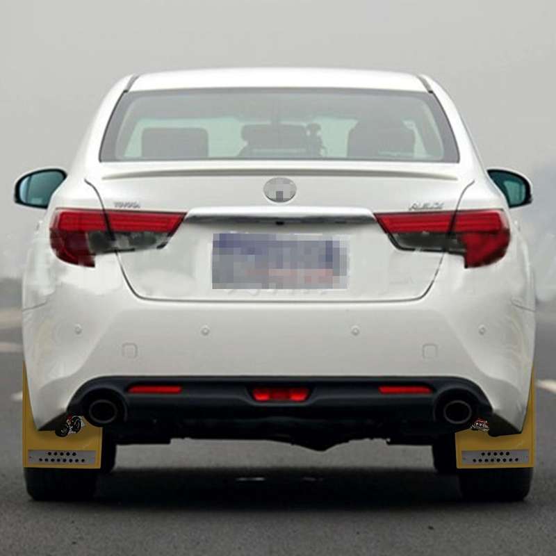 Premium Heavy Duty Molded Splash Front and Rear Mud Flaps Guards, Medium Size, Random Pattern Del...