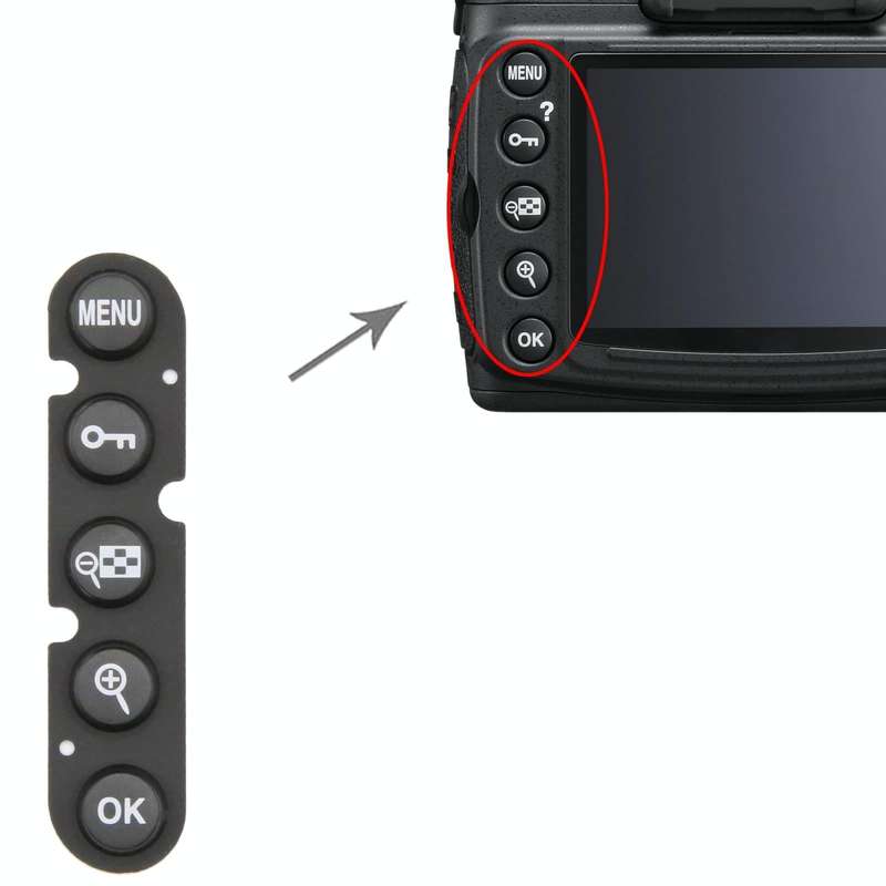For Nikon D700 Menu Button Cap