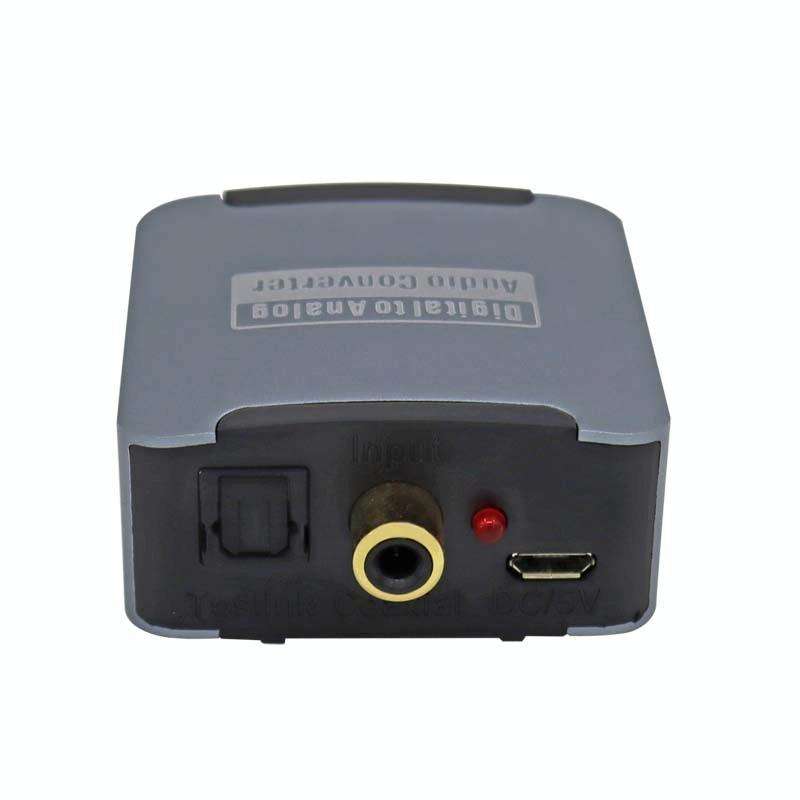 YQ-080 Digital Fiber Optic Coaxial Audio Converter, Interface: Host+USB Power Cable+Fiber Optic C...