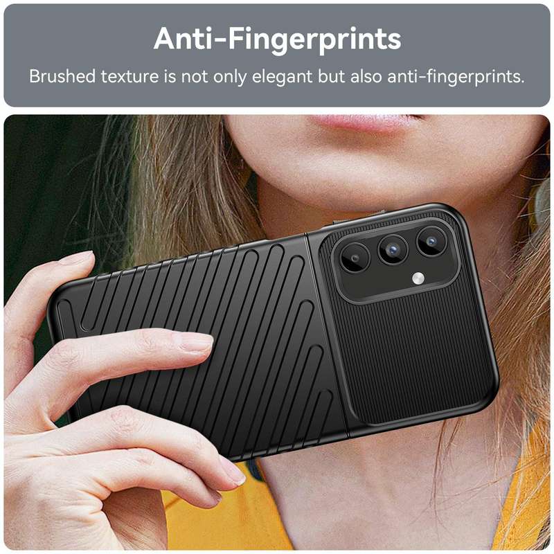For Samsung Galaxy A15 5G / A15 LTE Thunderbolt Shockproof TPU Phone Case(Black)