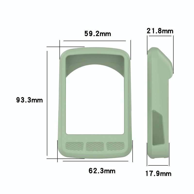 For Wahoo Elemnt Roam WFCC4 Stopwatch Silicone Protective Case(Green)