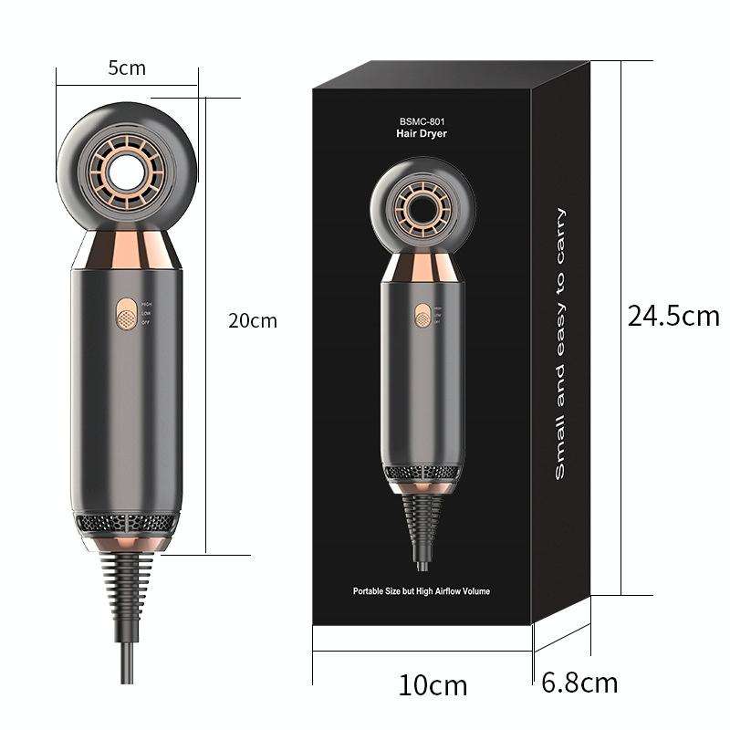 Mdjc-806 Travel Leafless Mini Hair Dryer Hotel Wall-Mounted Hair Dryer(US Plug)