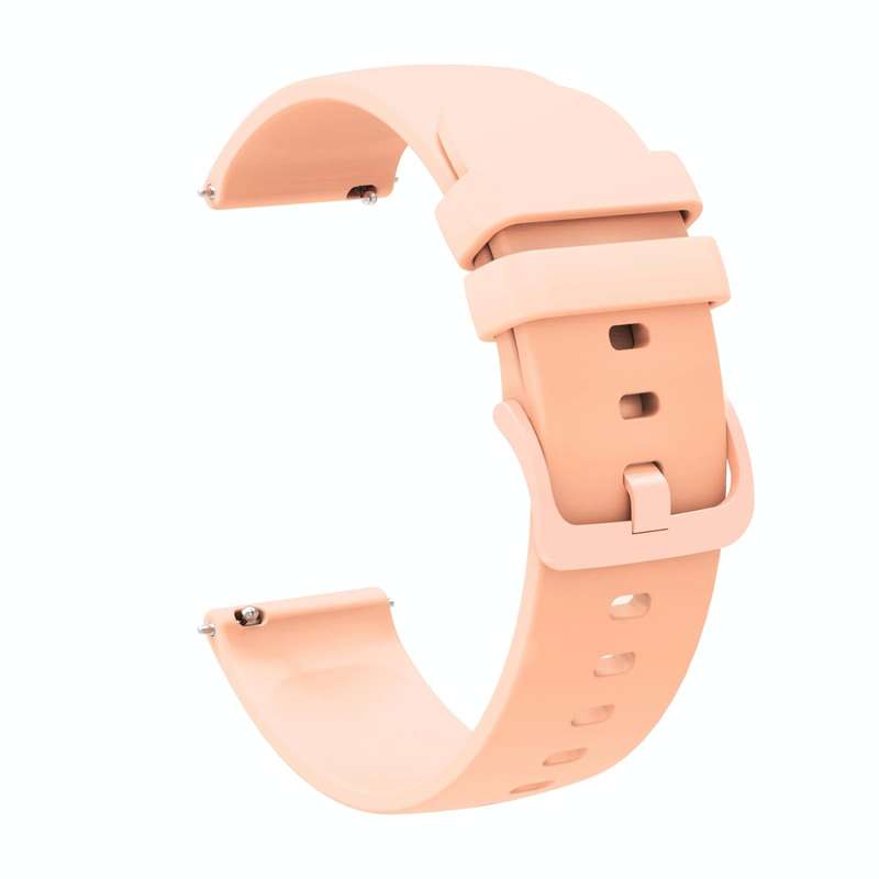 For Garmin Forerunner 645 Music 20mm Solid Color Soft Silicone Watch Band(Pink)