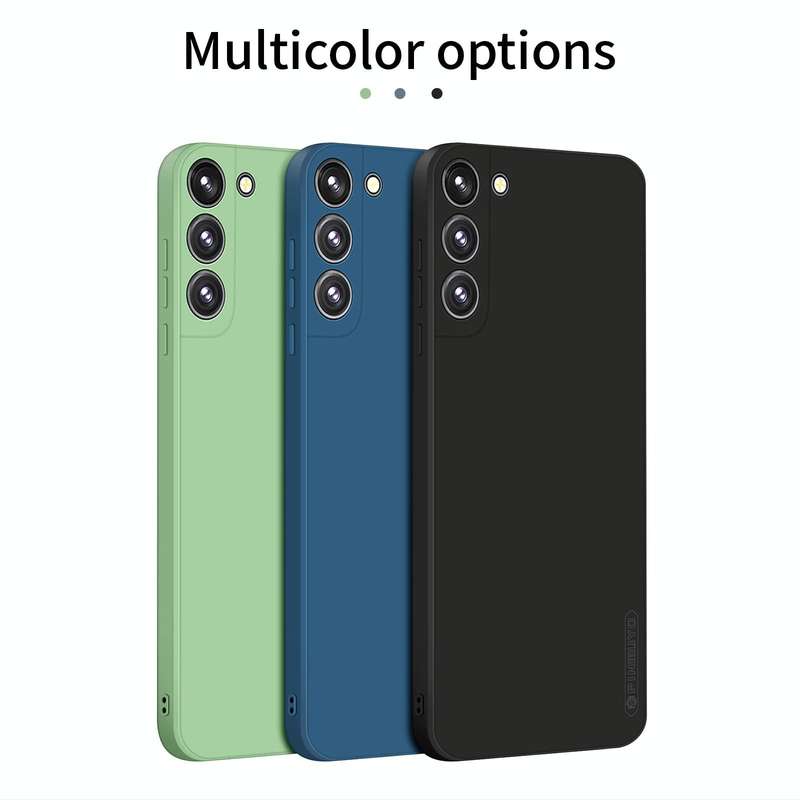 For Samsung Galaxy S22 5G PINWUYO Liquid Silicone TPU Phone Case(Blue)