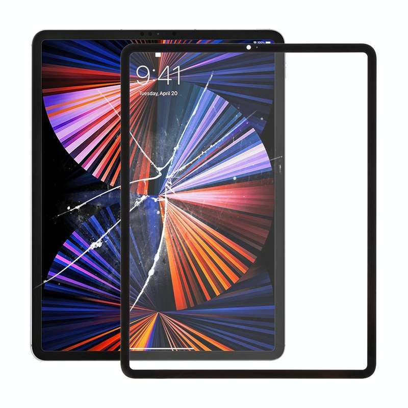 For iPad Pro 12.9 2021 5th / 2022 6th Front Screen Outer Glass Lens with OCA Optically Clear Adhe...