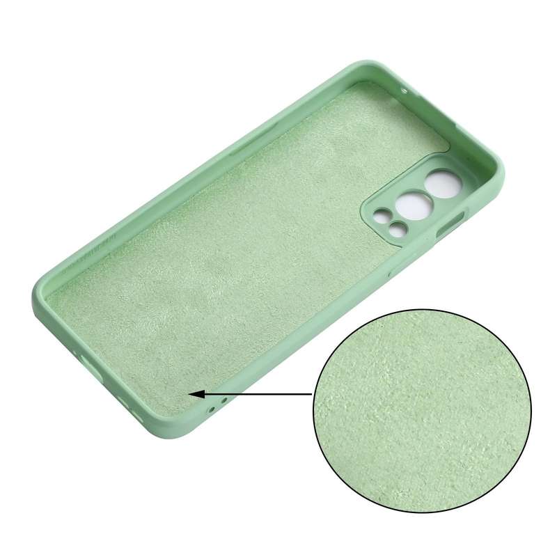 For OnePlus Nord 2 5G Solid Color Liquid Silicone Shockproof Full Coverage Protective Case(Green)
