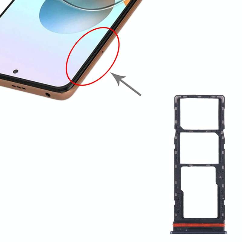 For Tecno Camon 18 P SIM Card Tray + SIM Card Tray + Micro SD Card Tray (Blue)