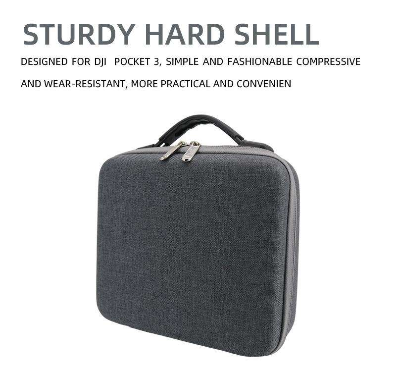 For DJI Osmo Pocket 3 Action Camera All-in-One Storage Bag Hand Cluth(Grey)
