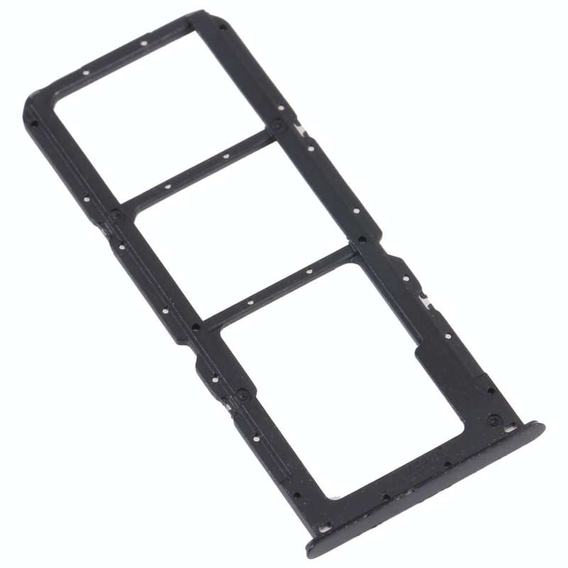 For OPPO A56 5G SIM Card Tray + SIM Card Tray + Micro SD Card Tray (Black)