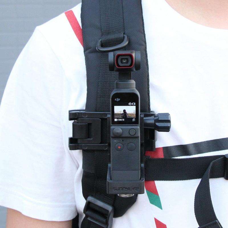Sunnylife OP2-Q9425 Foldable Dual Hook Adapter Base Mount Connecting Backpack Clamp Bicycle Clip ...
