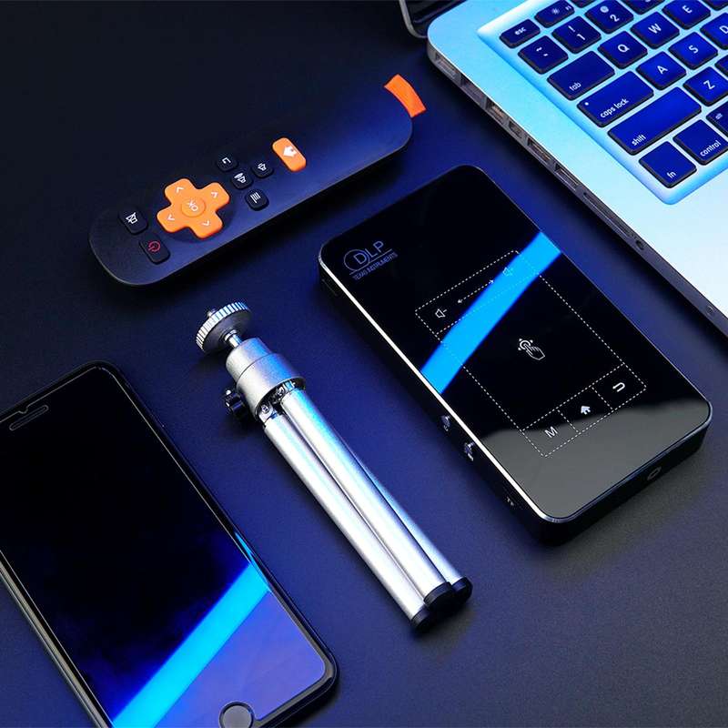 WEJOY DL-S6E 854x480P 150 Lumens Portable Home Theater LED HD Mini Digital Projector, Android 7.1...